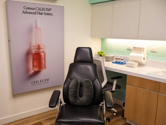 Cabina de cuidados del cabelllo Calecim